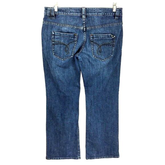 Esprit Straight Leg Dark Wash Y2K Jeans Women Tag 29x32 Measures 32x31 Retro - Picture 2 of 8